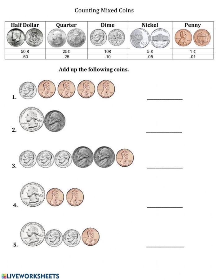 Geometry worksheet for Second Grade Worksheet for second graders focused on counting coins and making change for the Coin Challenge. Coin Challenge: What's the Change? worksheet for geometry skills.