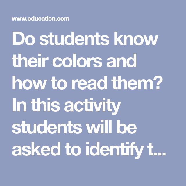 Color Knowledge Assessment worksheet for Pre-K students identifying shades