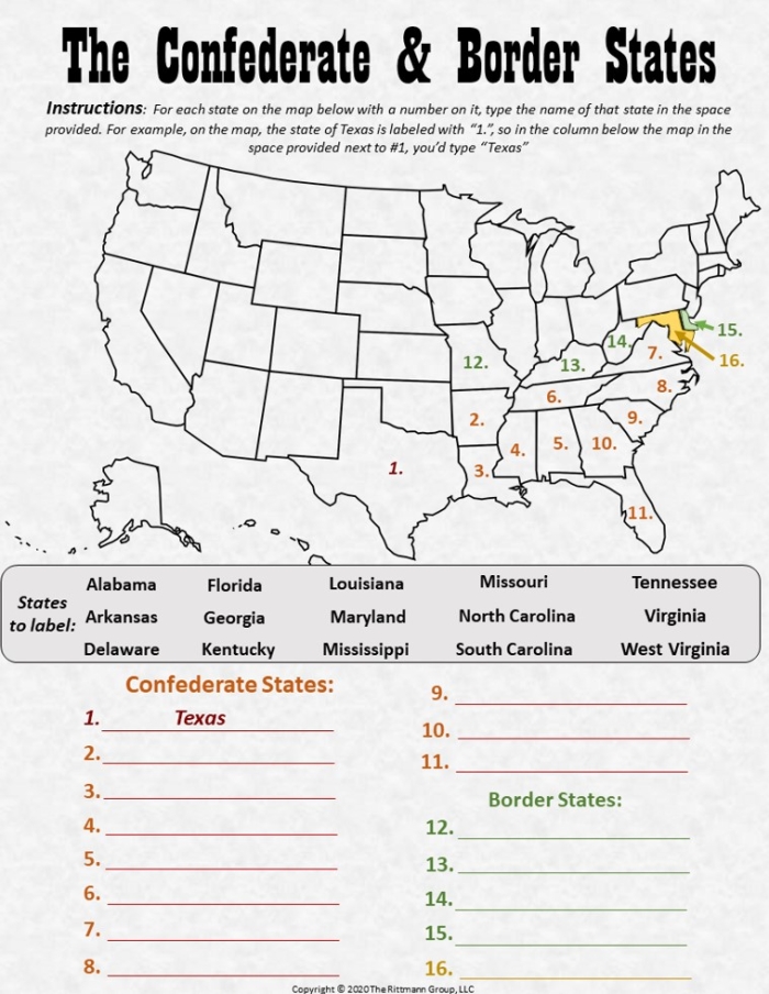 Interactive coloring activity for 5th grade social studies on U.S. expansion history Color by History worksheet featuring U.S. states for fifth graders to learn about U.S. expansion
