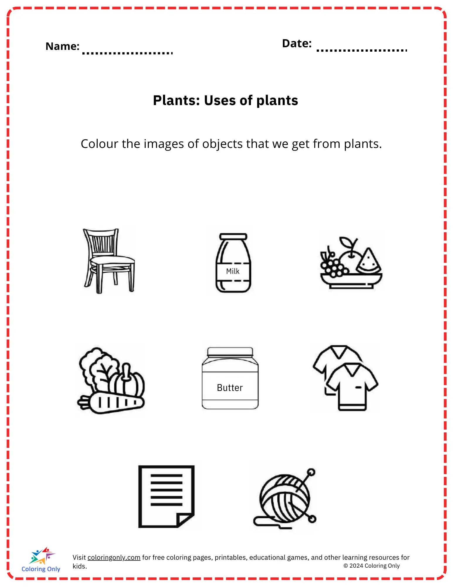 Kindergarten students practice math skills by completing a garden plants color by number worksheet 24