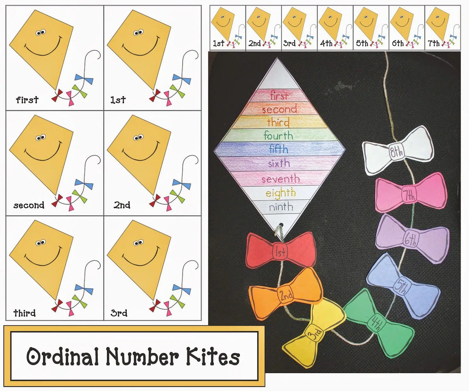 Pre-K color by number kite worksheet featuring numeric code for coloring fun