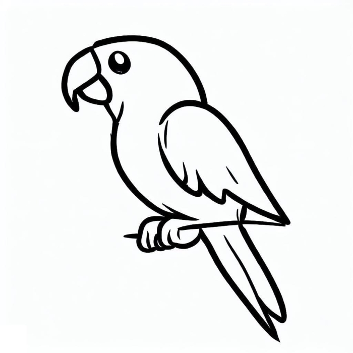 Engaging Color-By-Number Parrot Activity for Numbers and Counting Color-By-Number worksheet featuring a vibrant parrot designed for first graders