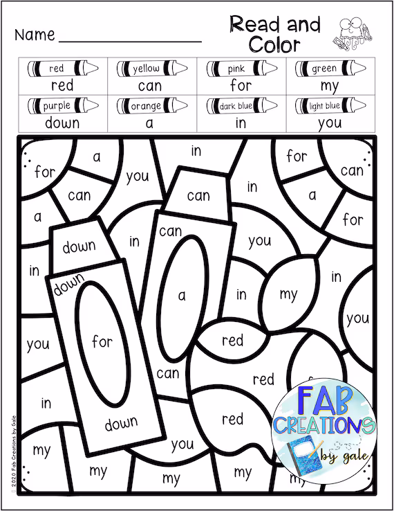 Engaging Hot-Air Balloon worksheet for learning sight words in geometry Coloring activity featuring a hot-air balloon for sight word practice