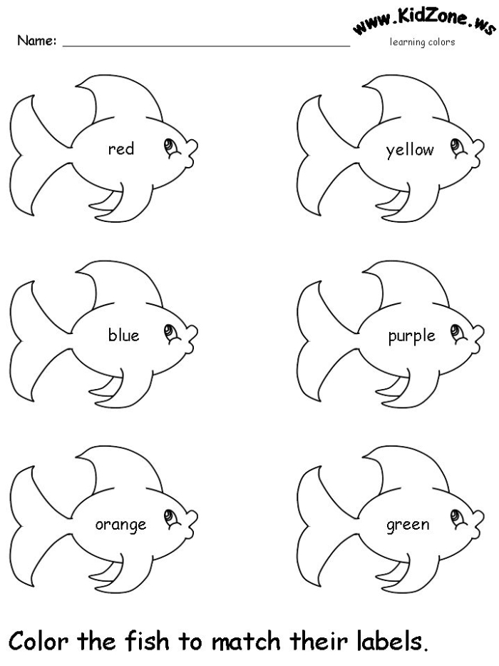 Pre-K student coloring activity featuring a Color Knowledge Check-In worksheet for subtraction practice