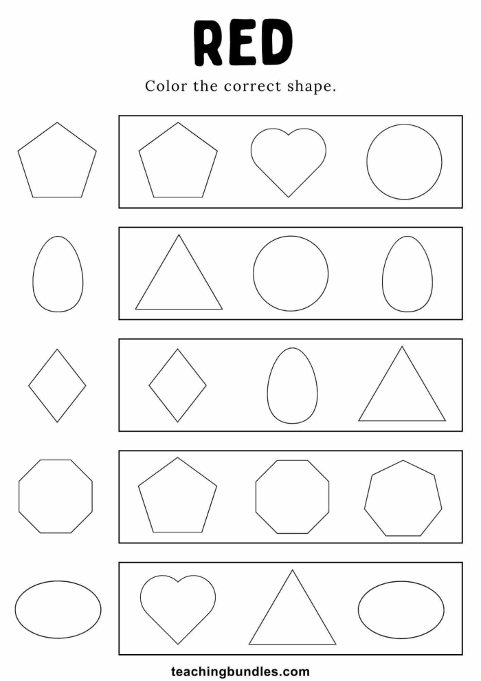 Explore the Color Red with this engaging worksheet for young learners Color Red worksheet for Pre-K children featuring an apple and a fun color book project
