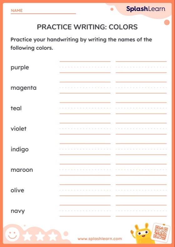 Color Spectrum worksheet designed for third graders to explore colors and impress their friends. Engaging Color Spectrum worksheet for Physical Science students in Grade 3.