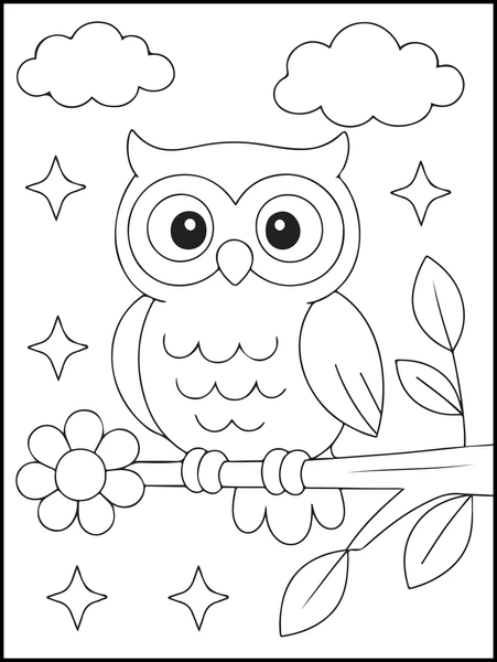 Colorful Halloween owls ready to be colored in by preschoolers, perfect for animal lovers. Fun and engaging worksheet for young children to celebrate Halloween.