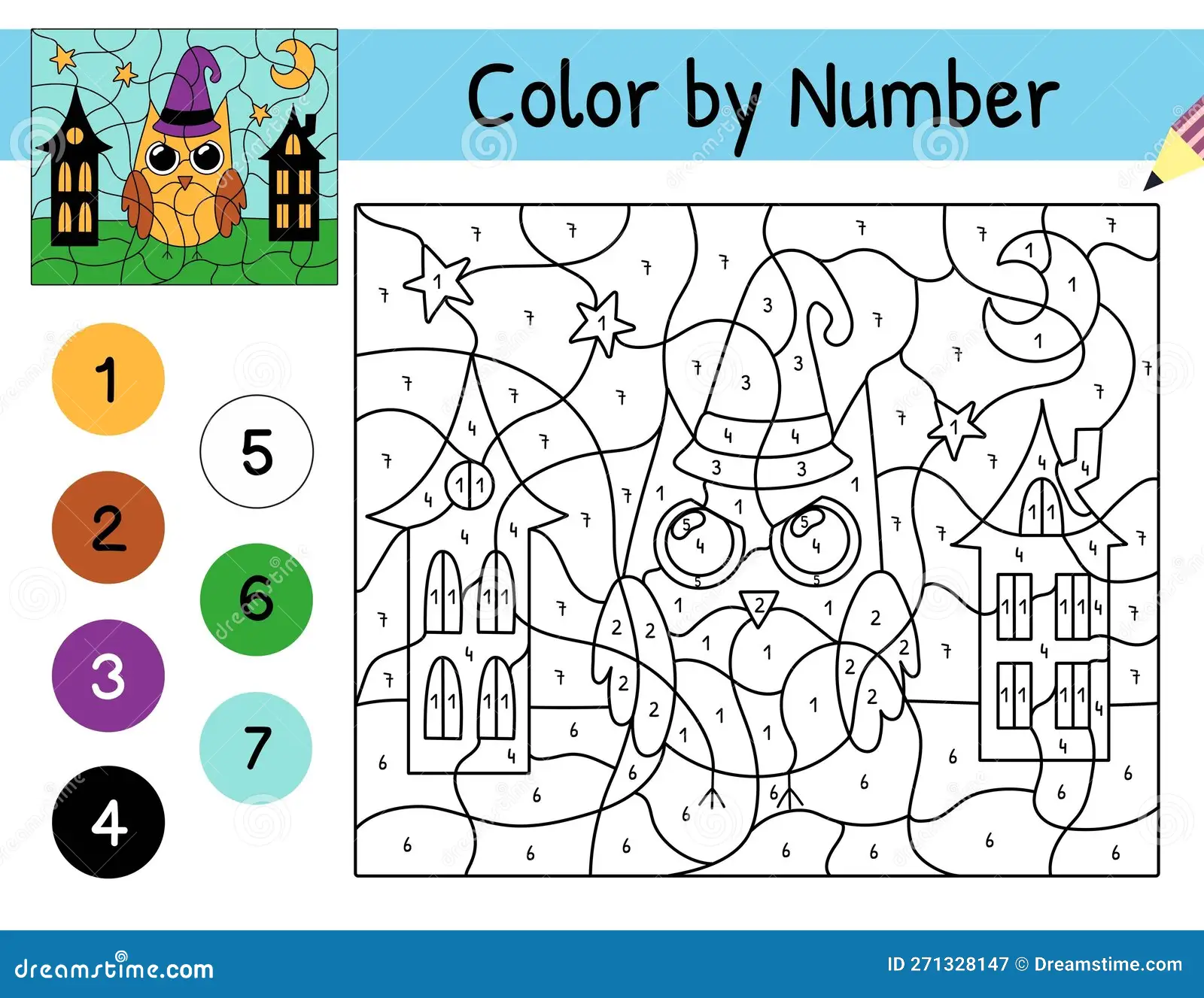 Colorful Halloween owls worksheet designed for Pre-K animal lovers to enjoy. Fun and engaging activity to celebrate Halloween with adorable owls.