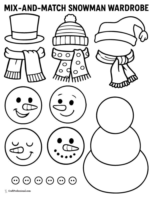 A young boy joyfully constructing a snowman in a beautiful winter landscape. Color the Snowman worksheet featuring a cheerful snowy scene for kindergarten.