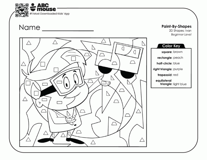 Find the Area of a Rectangle: Level 2 Worksheet - Image 7 Colorful worksheet featuring seven rectangles for area calculation