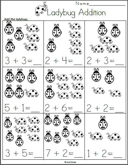 Geometry worksheet for Kindergarten Colorful Buzzing Bugs Addition worksheet for kindergarteners to practice adding within 10. Engaging bug-themed activity sheet designed for early math learners.