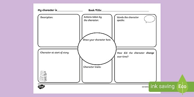 Mixed Operations worksheet for First Grade Colorful Describe a Character worksheet for first graders featuring a graphic organizer for character analysis. Engaging character analysis graphic organizer for young learners in first grade.