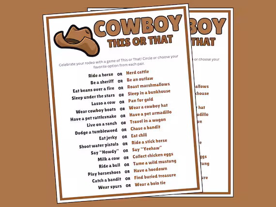 Colorful cowboy worksheet featuring a cut-out ruler for measuring practice