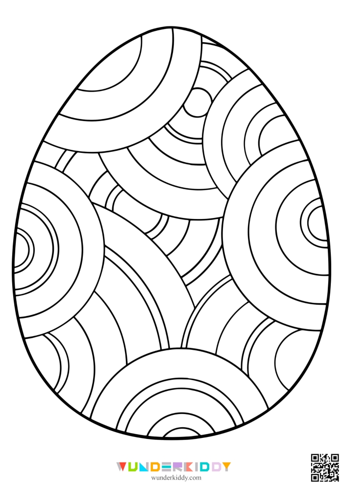 Alphabet worksheet for Kindergarten Colorful paper Easter egg craft worksheet for kindergarteners to cut and glue patterns. Engaging Easter activity for young learners to enhance their fine motor skills.