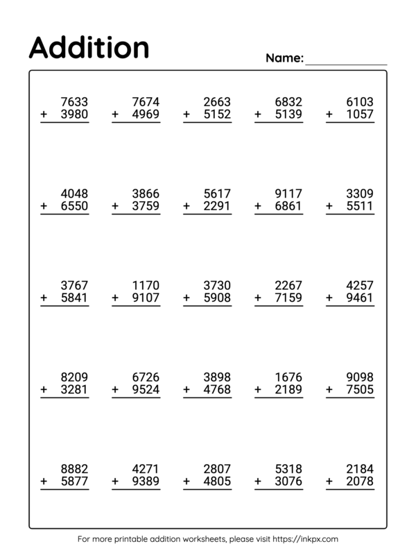 Life Science worksheet for Third Grade Colorful Easter-themed worksheet for practicing 4-digit addition with three-digit numbers. Engaging math activity designed for third-grade students to enhance their addition skills.