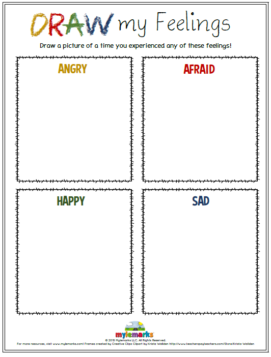 Emotions in Art: Expressing Feelings Through Shapes and Colors for Young Learners A second grade student creating colorful shapes and designs to express their emotions through art on a worksheet