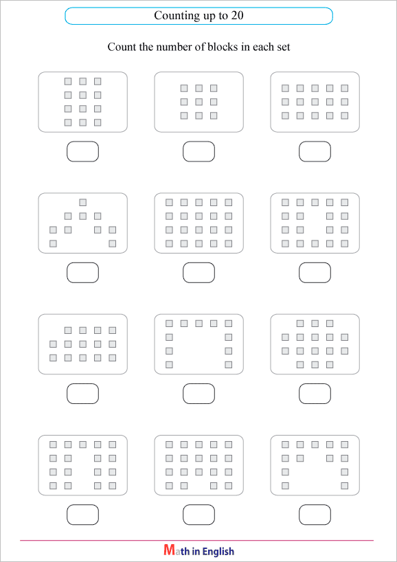 Interactive math activity for young learners focusing on two-digit and one-digit addition Colorful Count and Add Blocks worksheet for first graders learning addition