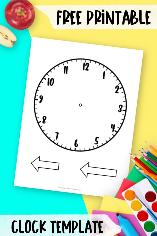Engaging activity for kids to create and color their own clock design. Colorful clock worksheet for first graders to learn time-telling skills.