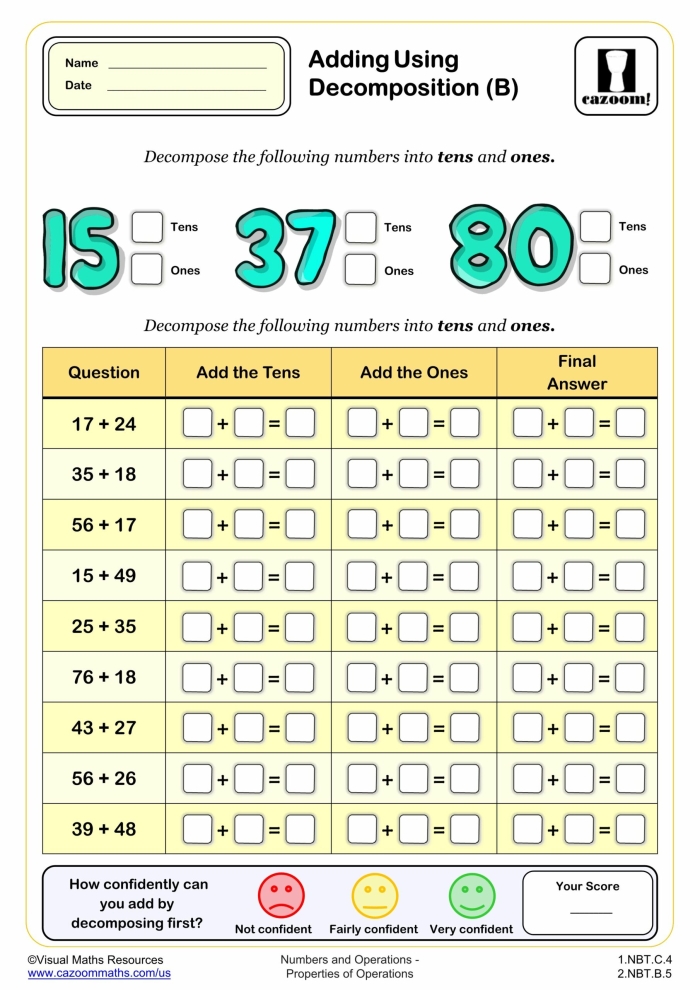 Geography worksheet for First Grade Colorful worksheet for first graders to practice composing and decomposing numbers within 20. Engaging educational resource for young mathematicians focusing on number bonds and sentences.