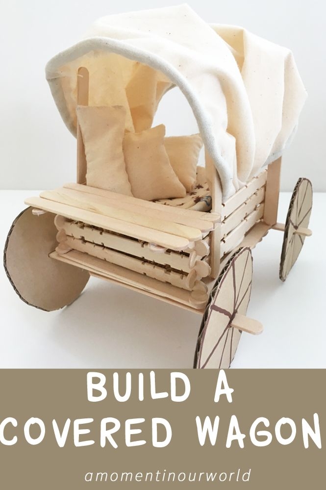 Geometry worksheet for Second Grade Colorful printable worksheet for building a paper covered wagon, designed for second graders. Fun geometry project for young explorers to color and assemble a covered wagon.
