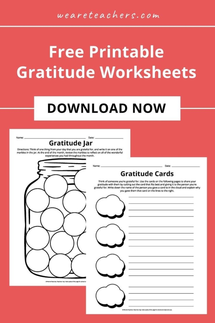 Geometry worksheet for Fourth Grade Colorful Gratitude Pie worksheet designed for fourth graders to explore gratitude through geometry. Engaging visual of a pie chart representing different facets of thankfulness.