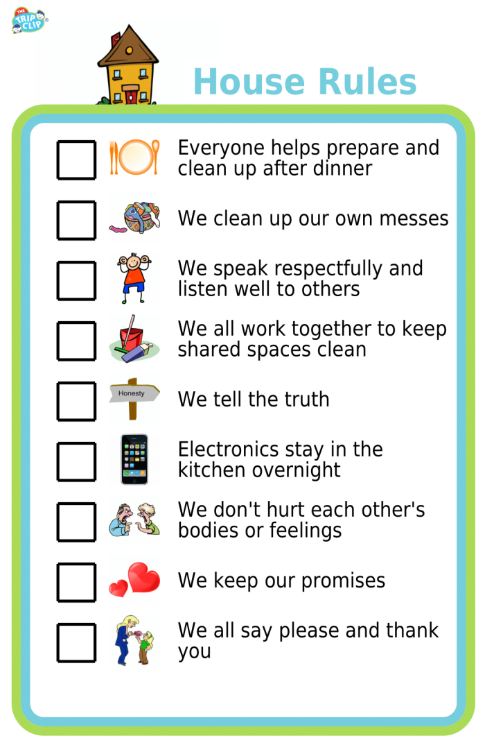 Engaging poster activity for children to express their unique house rules Colorful House Rules worksheet designed for kids to create their own family guidelines