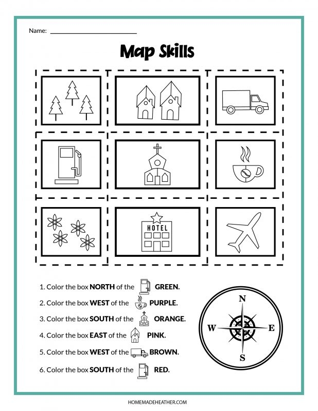 Colorful Map to School worksheet designed for kindergarten students to illustrate their route to school. Engaging template for young learners to explore numbers and counting.