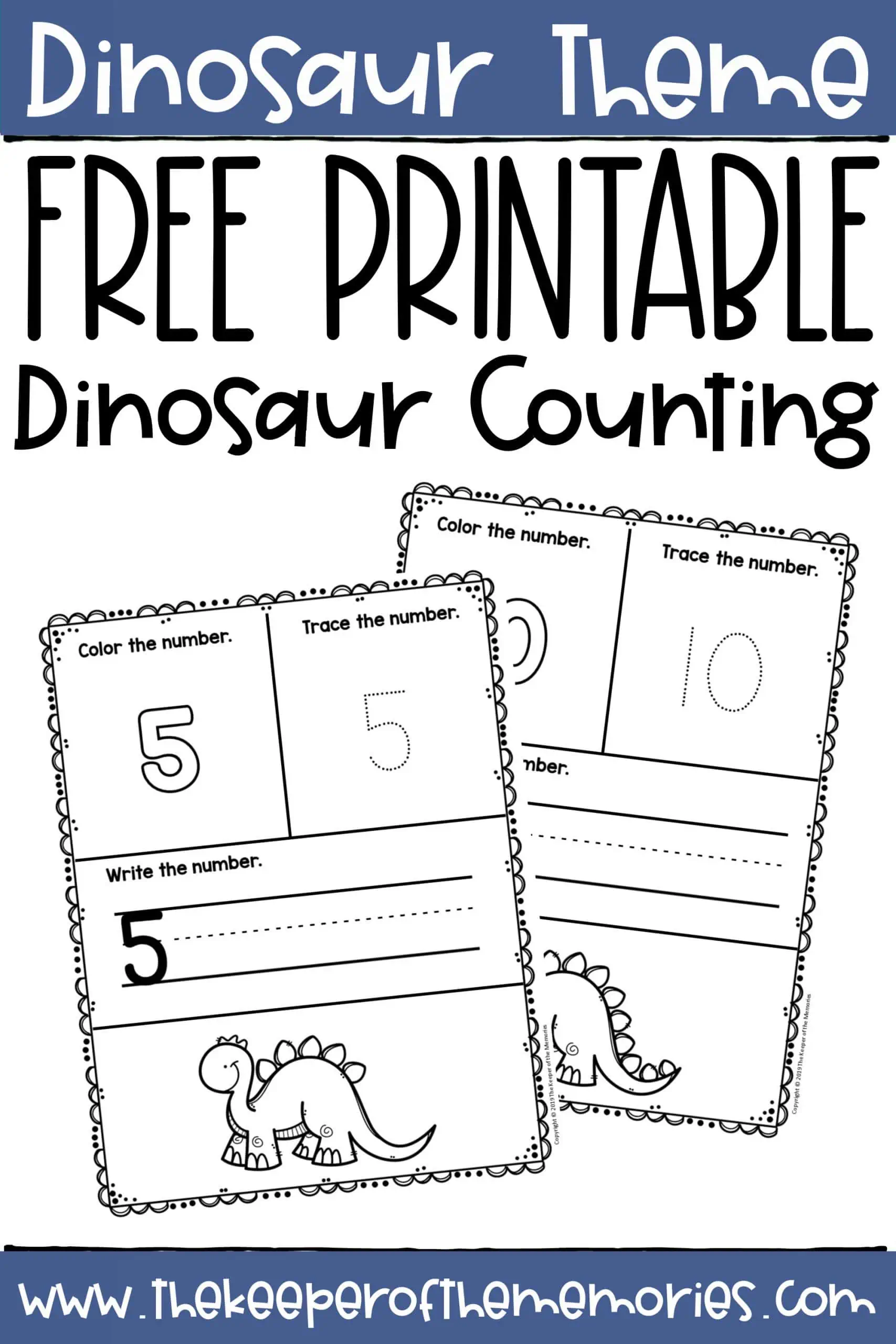 Engage young readers with this fun dinosaur counting activity for early education Colorful Counting Dinosaurs worksheet for Pre-K learners to practice two-digit numbers