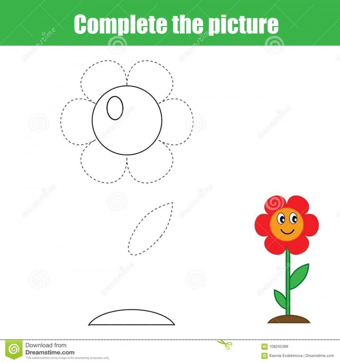Complete a Flower Fill-In! worksheet for Pre-K science exploration Colorful worksheet for preschoolers to learn about the parts of a flower