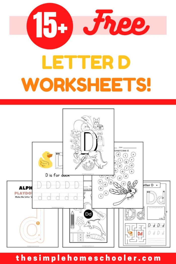 Get Ready for Reading: Engaging Letter D Worksheet for Pre-K Students Colorful worksheet for preschoolers focusing on the letter D to enhance reading skills