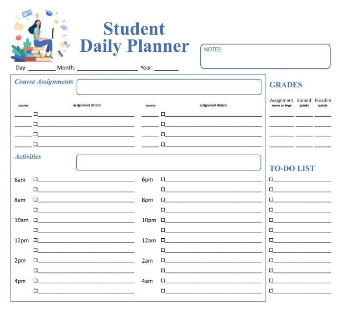 Printable Algebra Homework Planner Worksheet Number 18 Colorful second grade algebra homework planner worksheet for elementary students