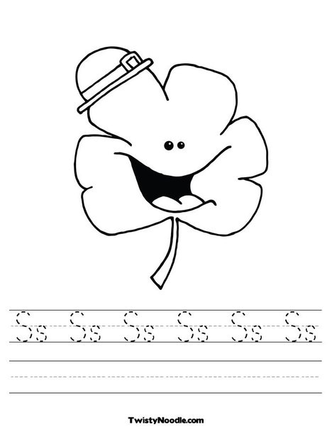 Colorful shamrock worksheet for Pre-K subtraction practice