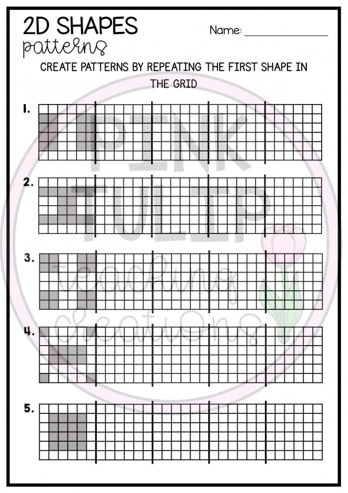 Engaging worksheet designed to help young learners practice shapes and patterns in preparation for kindergarten math Colorful Shape Line Patterns worksheet for preschoolers to enhance their understanding of geometry