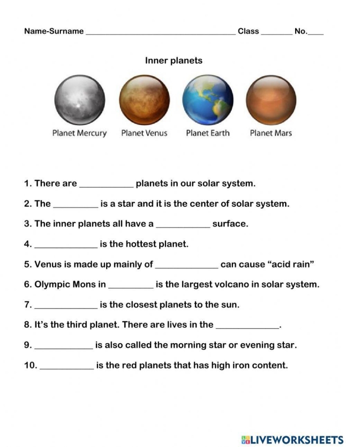 Engaging worksheet designed for data and graphing activities in second grade classrooms Colorful Planet Activity Placemat worksheet for second graders featuring facts about the solar system
