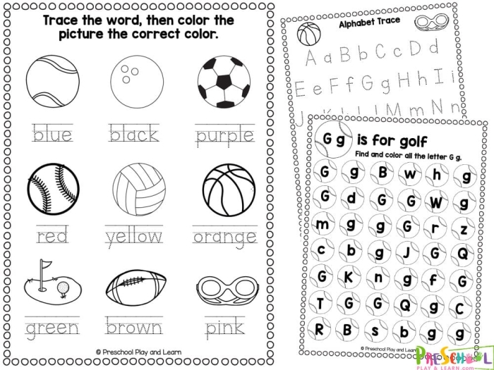 Colorful Sports Math worksheet for kindergarteners focusing on addition from 0 to 10