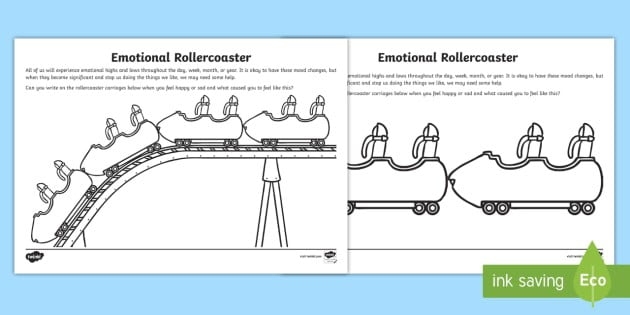 Colorful Story Rollercoaster worksheet designed for second graders to explore story elements
