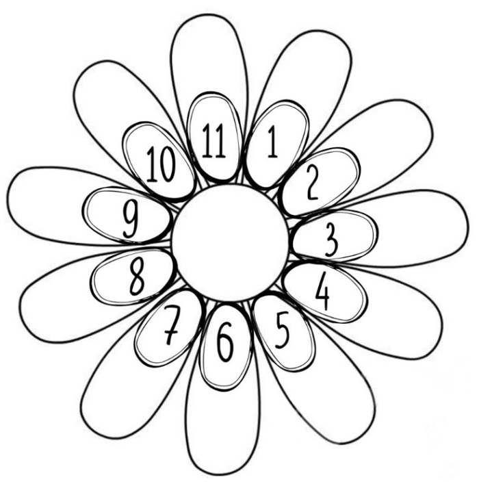 Colorful flower multiplication worksheet designed for third graders