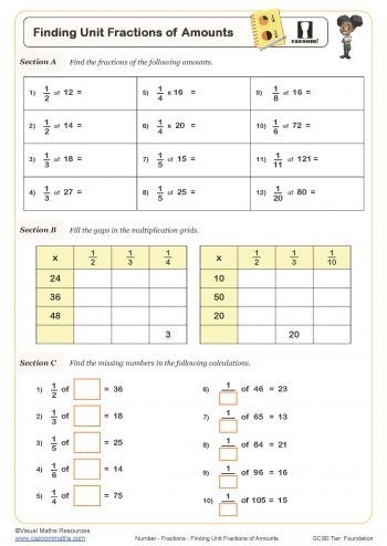 Understanding Fractions worksheet for multiplication in third grade Colorful worksheet designed for third graders to enhance their understanding of fractions as parts of a whole