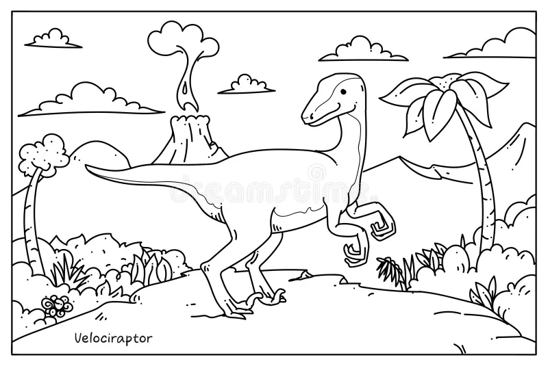 Coloring worksheet featuring the Elasmosaurus swimming in an underwater scene for kindergarten students. Elasmosaurus Coloring Activity for Kids in Life Science.