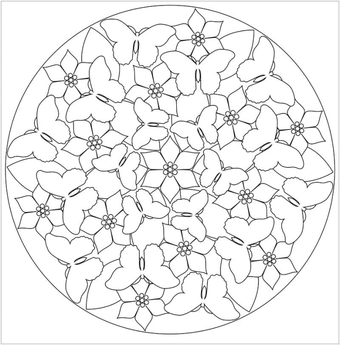 Vibrant mandala design celebrating the arrival of spring in education Colorful spring mandala worksheet for Pre-K students to enjoy