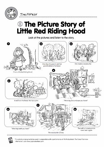 Little Red Riding Hood coloring page for Pre-K students practicing addition 8
