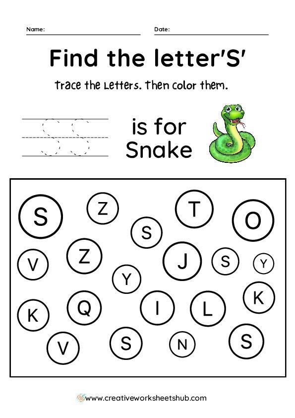 Reading worksheet for Pre-K A playful worksheet featuring a coloring activity of an A-shaped alligator for kids. Color the Animal Alphabet worksheet for Pre-K learners.