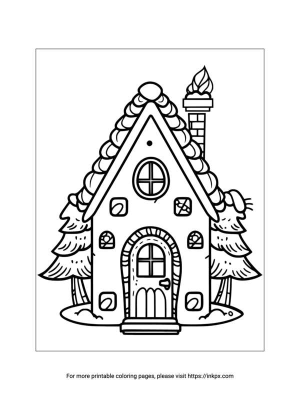 Coloring page featuring the Gingerbread Man for preschoolers to enjoy during story time