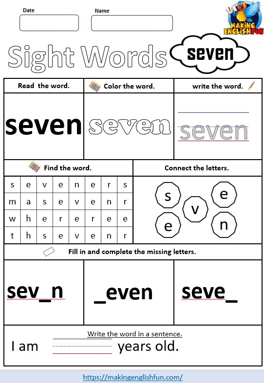 Engaging first grade reading activity to enhance sight word recognition through coloring Color the Rhyming Sight Words III worksheet featuring words that rhyme with play for first graders