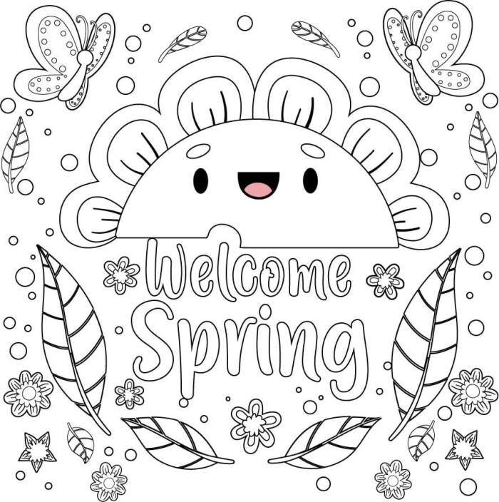 Spring Mandala Coloring Activity for Young Learners Colorful spring mandala worksheet for Pre-K children to enjoy