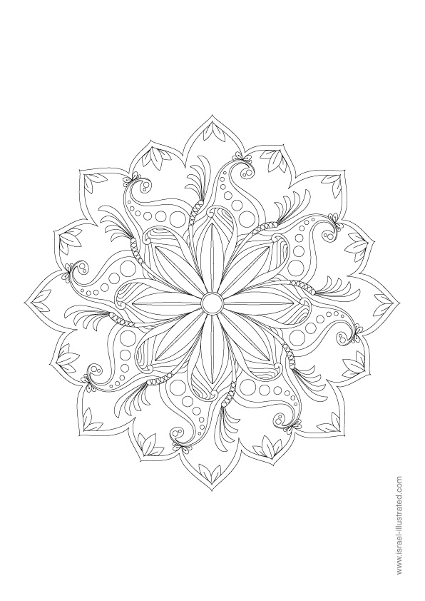Engaging springtime mandala coloring activity for young learners Colorful spring mandala worksheet for preschoolers to enjoy