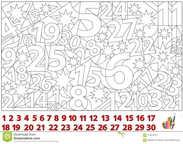 Engaging hidden numbers puzzle for young learners to color in and discover Coloring by numbers worksheet featuring hidden numbers for kindergarten students