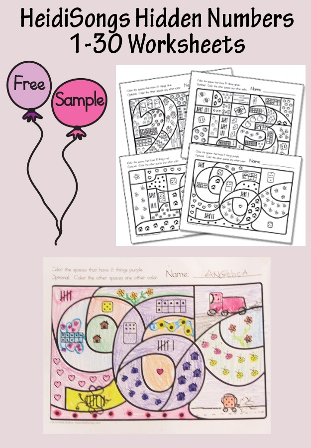 Engaging coloring puzzle for kids to discover hidden numbers through art Coloring by numbers worksheet featuring hidden numbers for kindergarten students