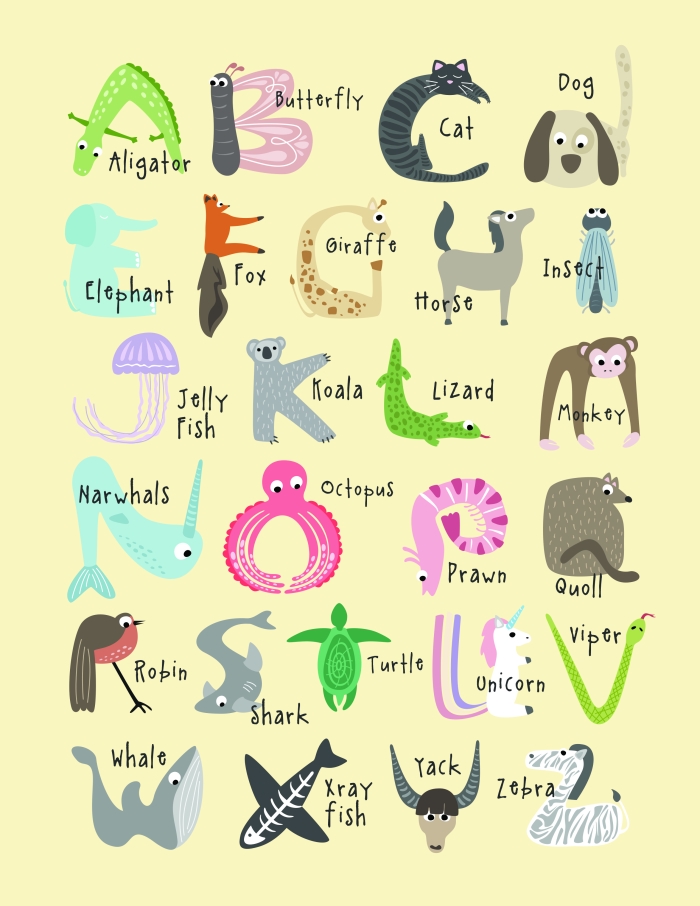 Fun activity for young learners to color the Animal Alphabet in worksheet 15 A colorful worksheet featuring an A-shaped alligator for preschool letter recognition