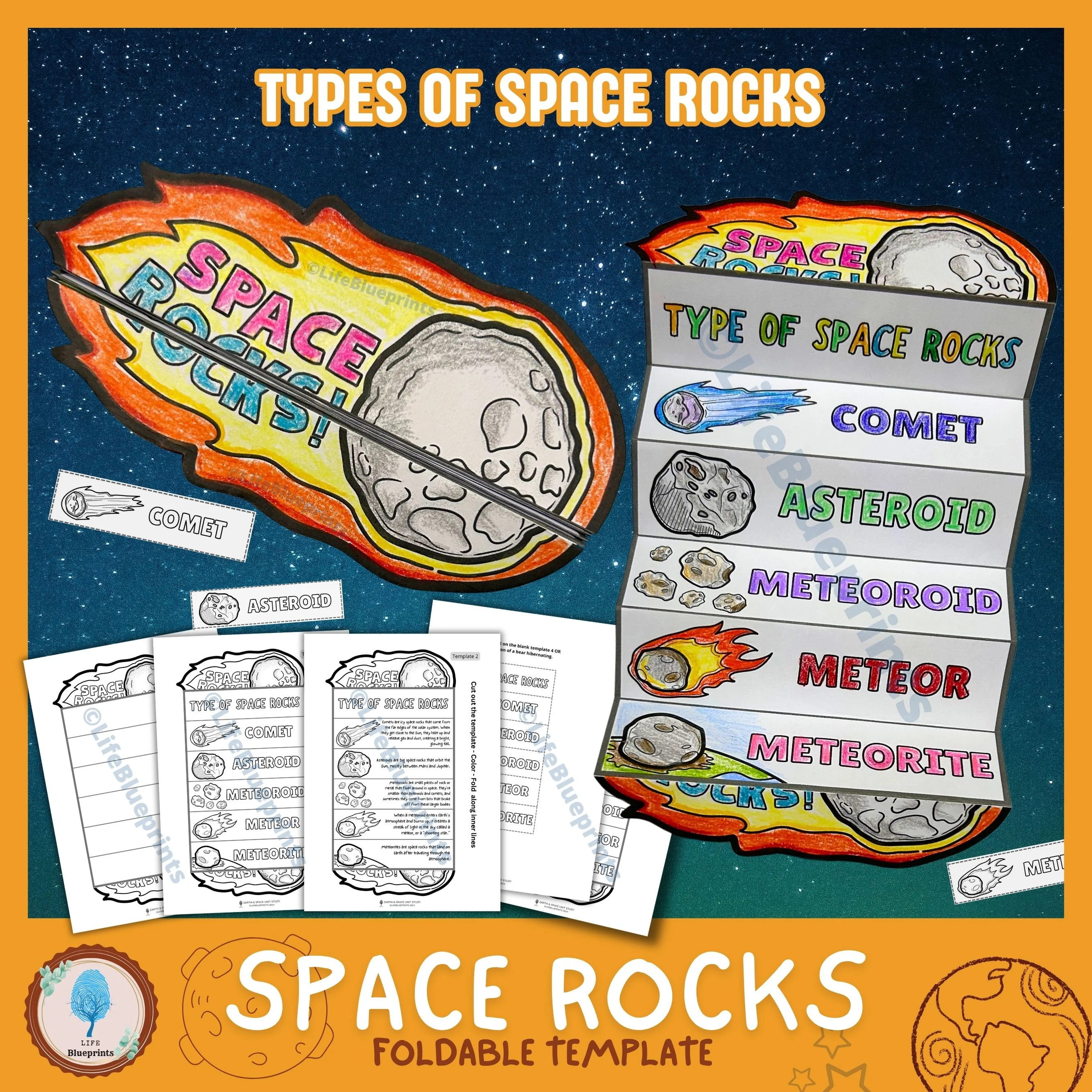 Vocabulary worksheet 21 exploring space science differences between comets and asteroids Fifth grade science worksheet comparing the characteristics of comets and asteroids